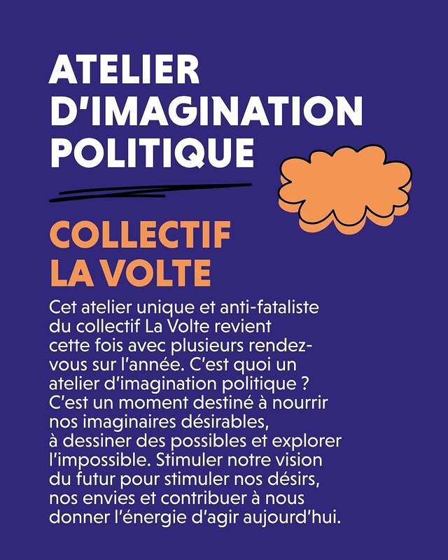 Atelier d'imagination politique — Collectif La Volte