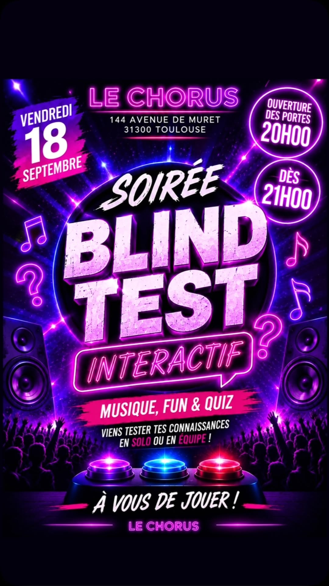 Soirée Blind Test Interactif