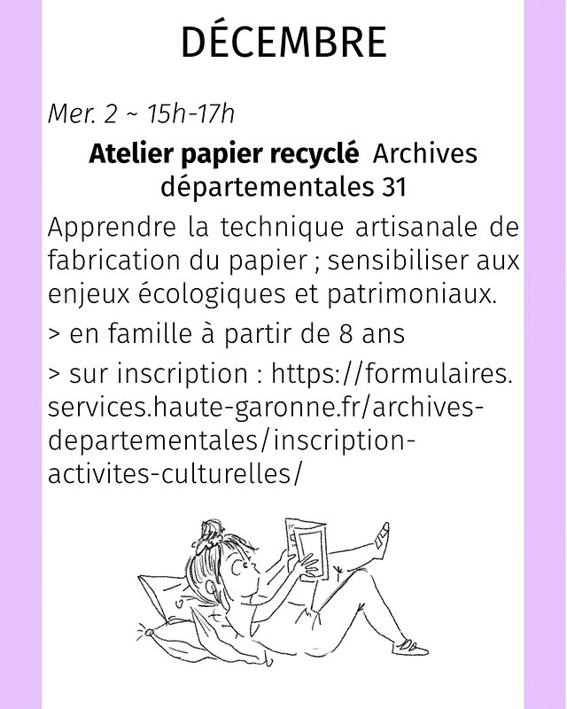 Atelier papier recyclé — Archives départementales 31