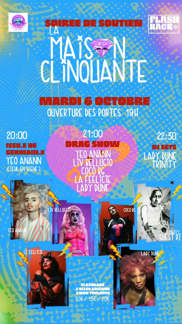 Soirée de soutien — La Maison Clinquante