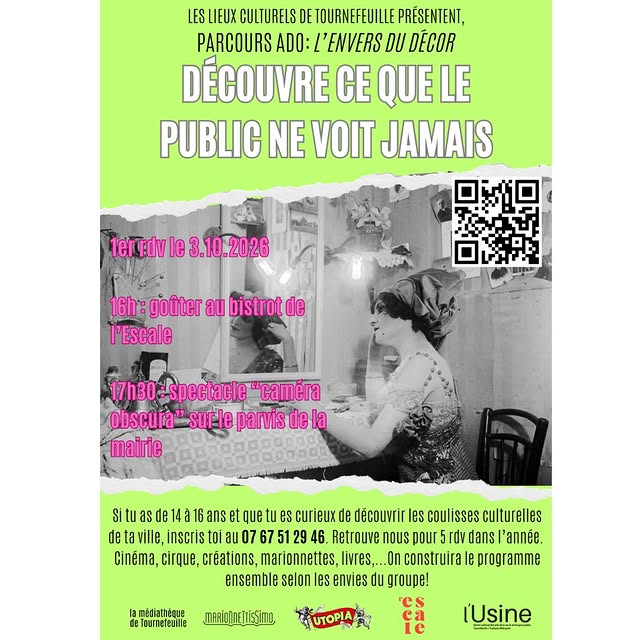 L'Envers du décor – goûter-rencontre et spectacle « Camera Obscura »