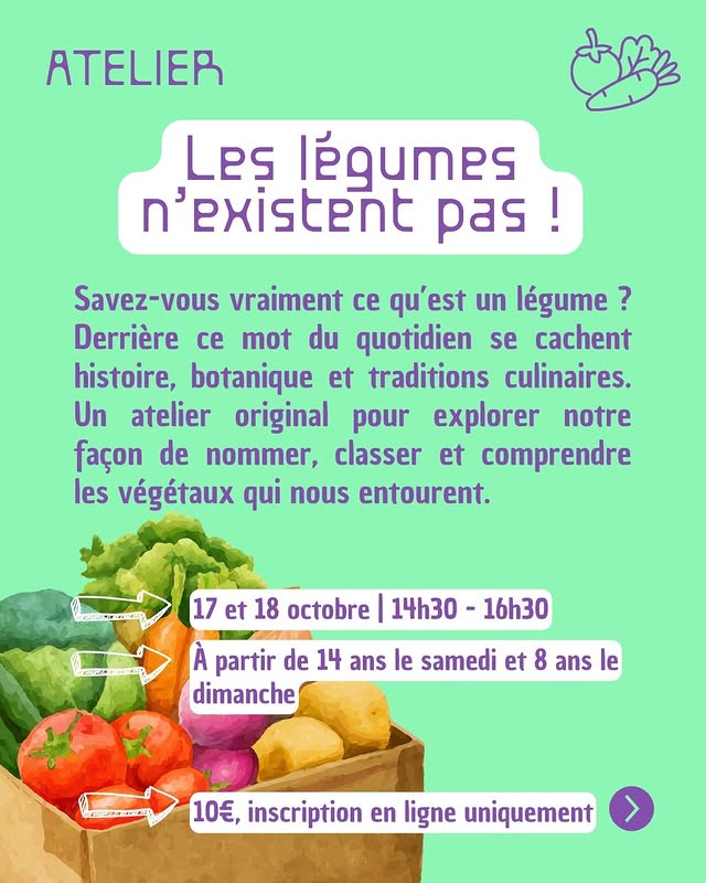 Les légumes n'existent pas !