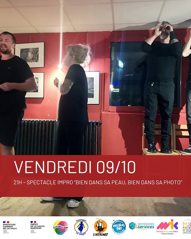Spectacle d’improvisation « Bien dans sa peau, bien dans sa photo »