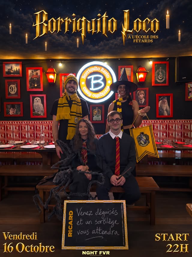 Borriquito Loco à l’école des fêtards (thème Harry Potter)