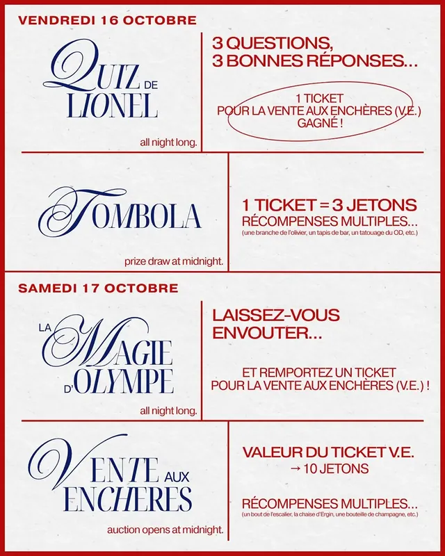 Soirée Casino — Vendredi 16 Octobre