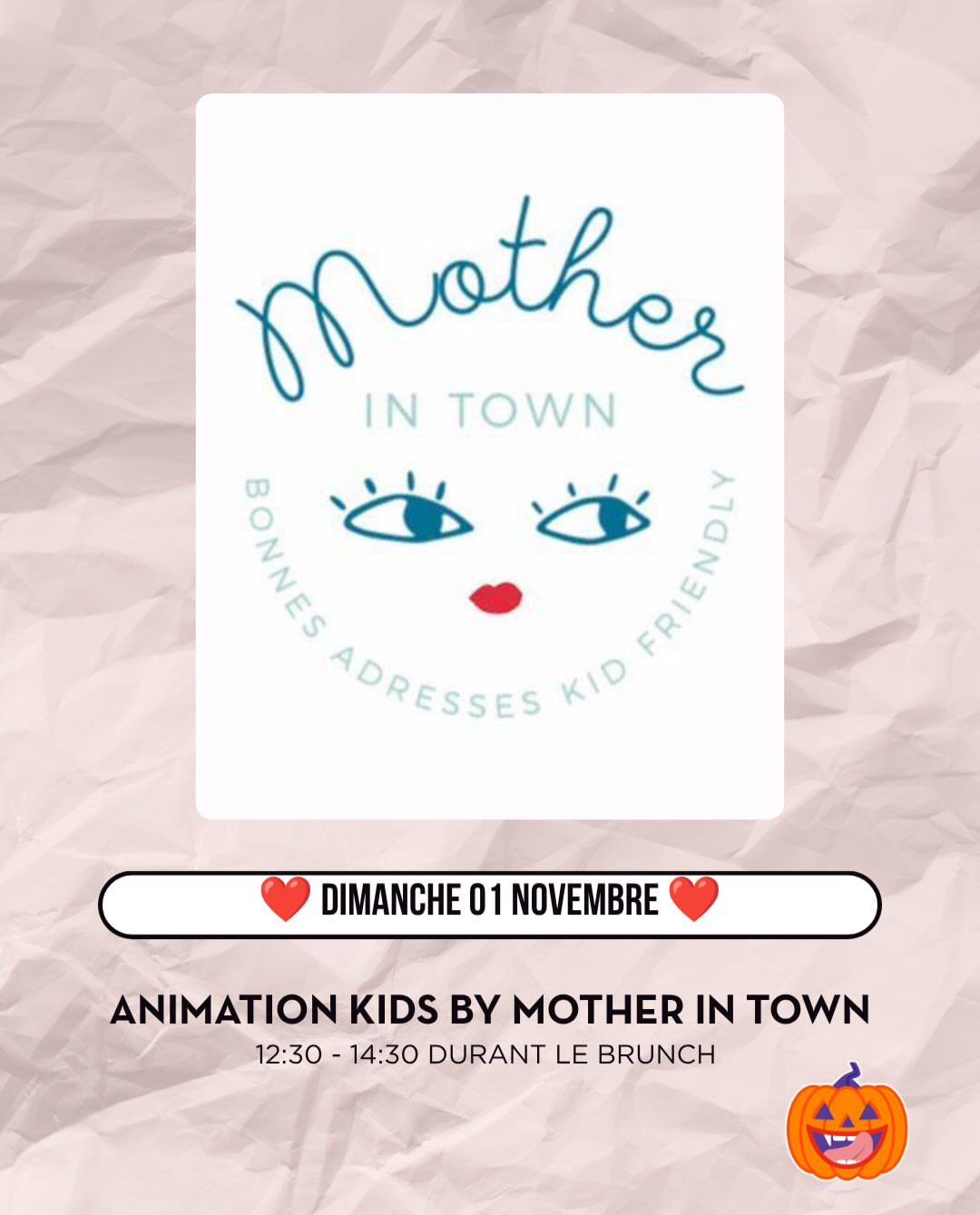 Animation kids by Mother In Town (durant le brunch)