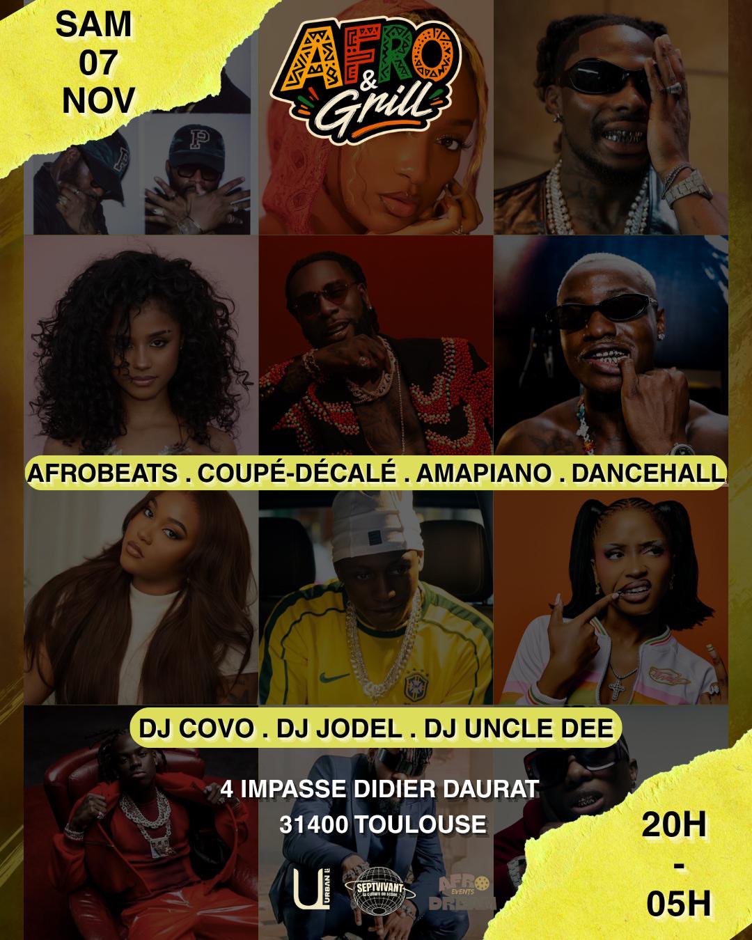 AFRO&GRILL (AFRODREAM workshops + soirée)