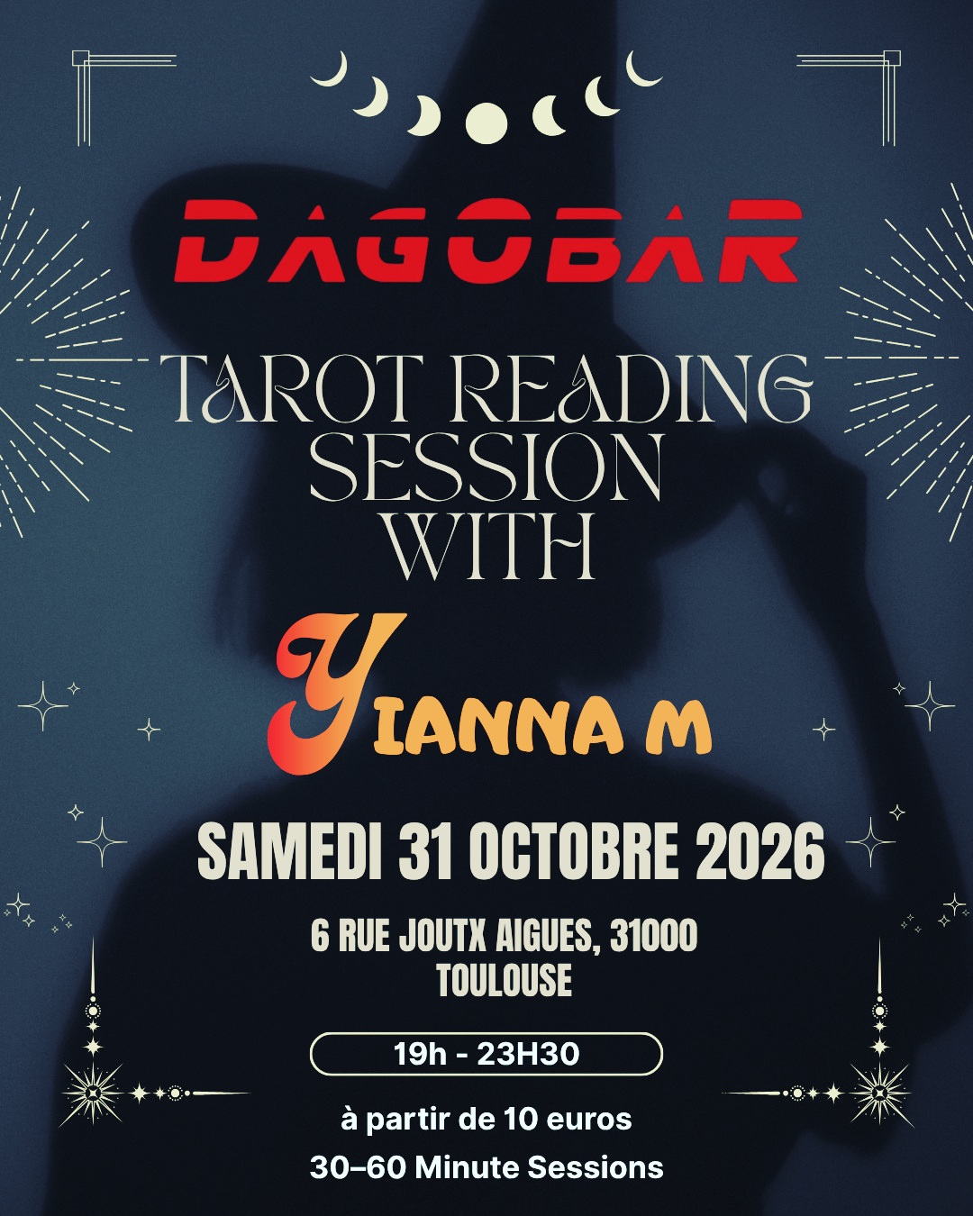 Tarot reading session with Yianna M (Halloween au Dagobar)