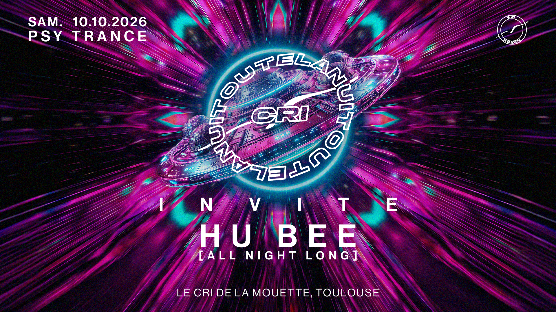 CRI TOUTE LA NUIT inv. HU BEE ALL NIGHT LONG (PSYTRANCE